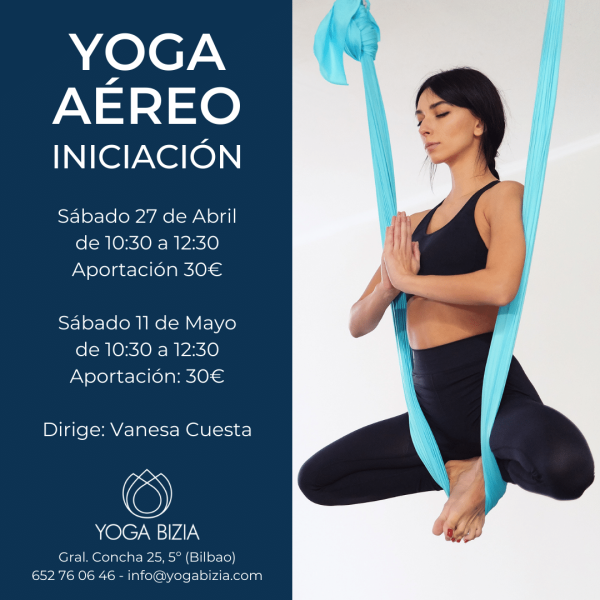 Primera experiencia en Yoga Aéreo en Bilbao