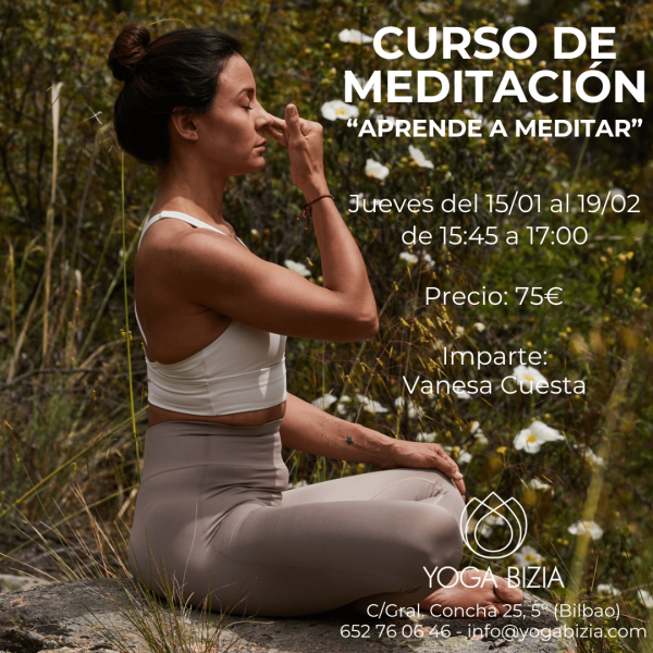 Curso de Meditación "Aprender a Meditar" 6 sesiones presenciales en Bilbao